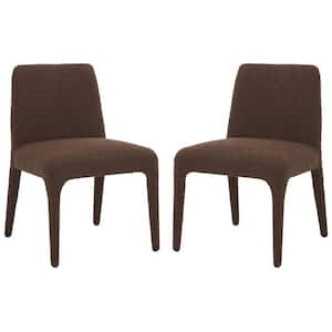 Derrick Dark Brown 18.9 in. Wood Dining Chair (Set of 2)