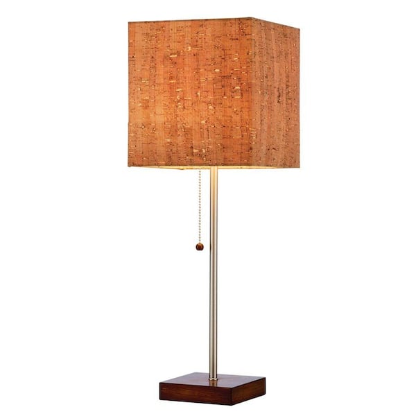 Adesso Sedona 21.5 in. H Walnut Table Lamp
