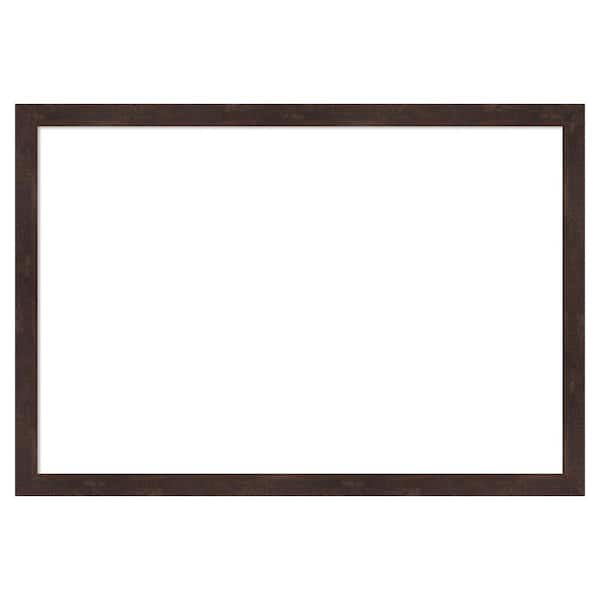 Fresco Dark Walnut 39 in. x 27 in. Wood Framed Dry Erase Magnetic Memo Board