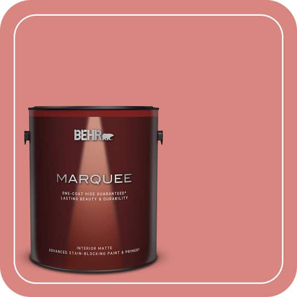 BEHR MARQUEE 1 gal. #M160-5 Pink Damask Matte Interior Paint & Primer