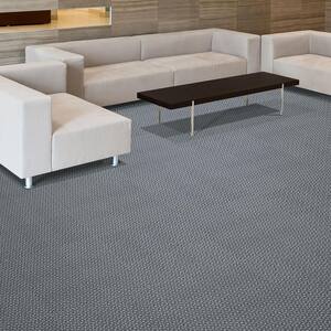 Peel and Stick First Impressions Metropolis Dove 24 in. x 24 in. Commercial Carpet Tile (15 Tiles/Case)
