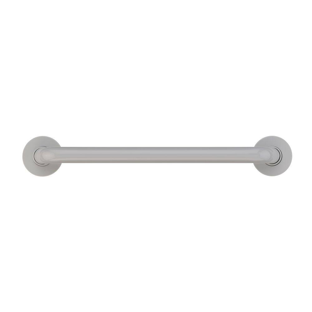 48 in. Contractor Antimicrobial Vinyl Coated Grab Bar in Light Gray