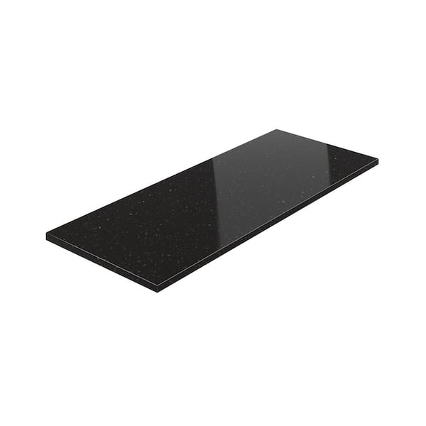 64in. X 1.25 in. x 24 in. Outdoor Kitchen Engineered Stone Countertop in Nano Black