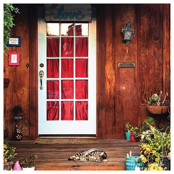 VENICE BEACH Collections Porch Cat by Steven a Heller 1-Piece Unframed Canvas Drawing Print 30 in. x 30 in.