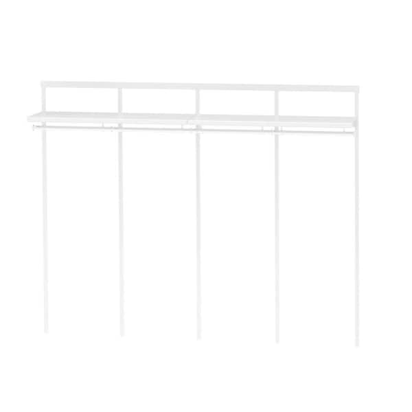 Everbilt Genevieve 8 ft. White Adjustable Closet Organizer Long