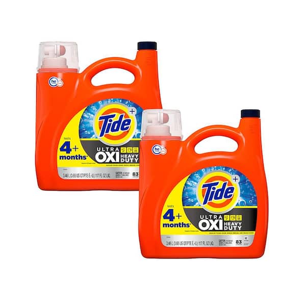 117 oz. HE Ultra Oxi Original Scent Liquid Laundry Detergent (83-Loads, Multi-Pack 2)