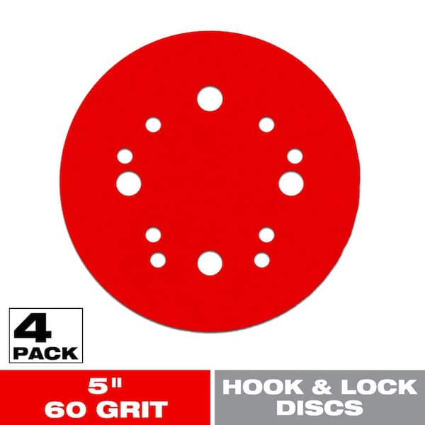 DIABLO 5 in. 60-Grit Hook and Lock ROS Sanding Discs