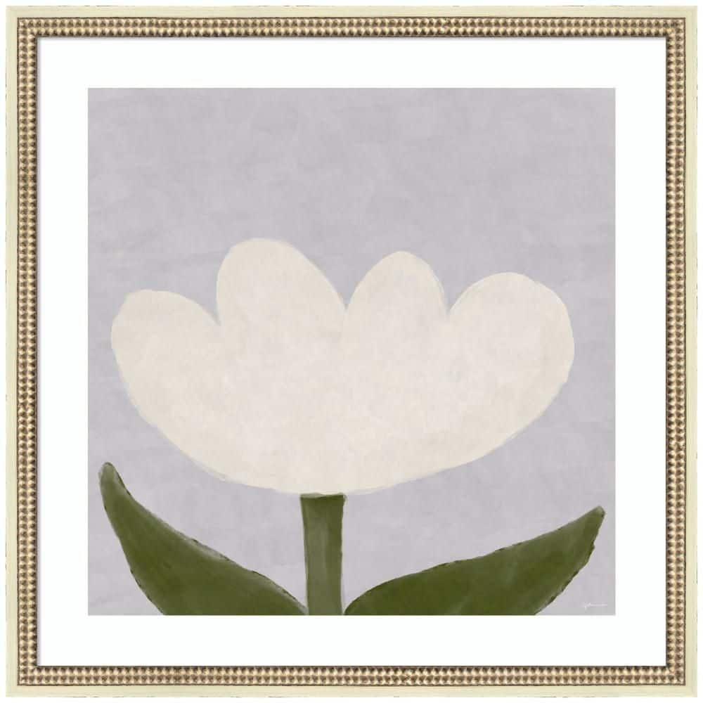 "Castellan ""White Tulip"" by Gabrielly Guedes Flowers Framed Art Print 26 in. x 26 in." price history on PriceWatchPro