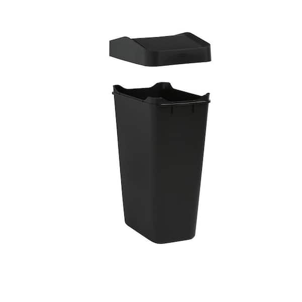 Rubbermaid 13 Gal. Black Step-On Trash Can 2007867 - The Home Depot