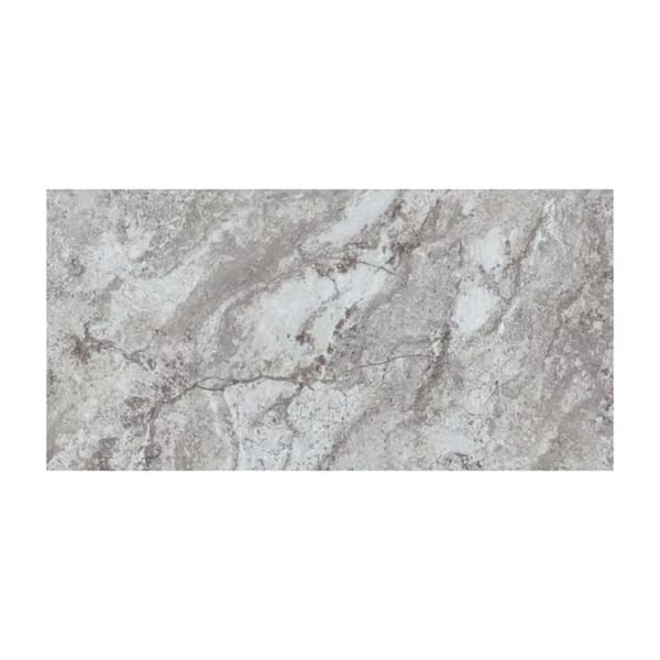 Take Home Sample - Universal White and Gray Peel and Stick Water Resistant Vinyl Tile Flooring