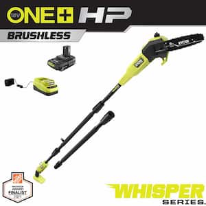 ONE+ HP 18V Brushless Whisper Series 8 in. Cordless Battery Pole Saw with 2.0 Ah Battery and Charger
