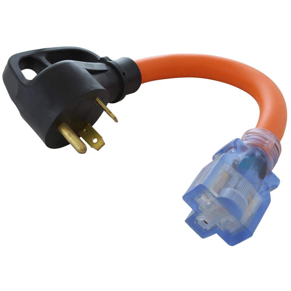 1ft. 30A 125V NEMA TT-30 RV Outlet Extender – AC Connectors