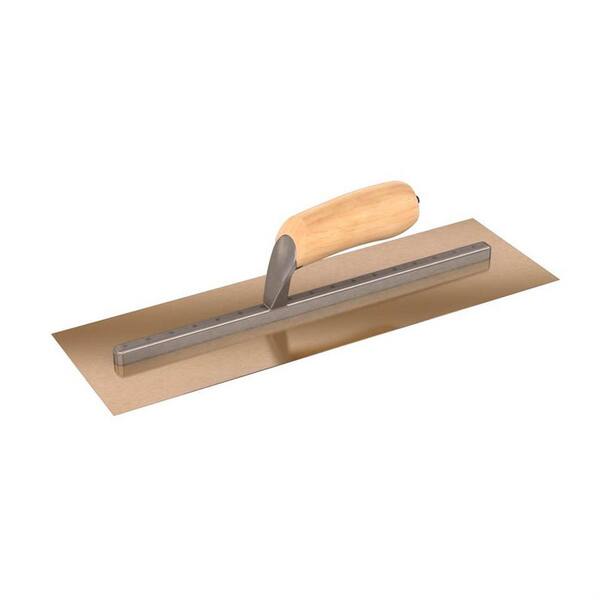 Bon Tool 18 in. x 5 in. Stainless Steel Trowel with Wood Handle