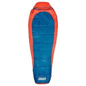 Compact Cot Mummy Outdoor Sleeping Bag with Compression Sack, Tiger Lily