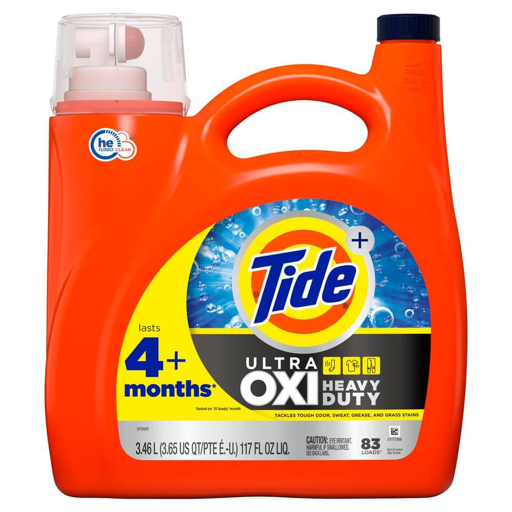 Tide 117 oz. HE Ultra Oxi Original Scent Liquid Laundry Detergent