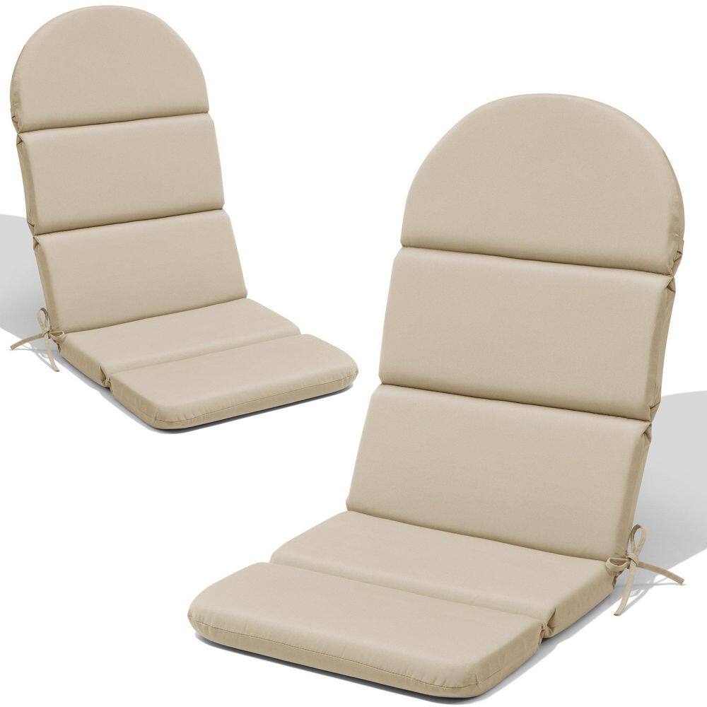 50 in. x 20 in. Sunbrella Outdoor Adirondack Chair Cushion in Champagne ...
