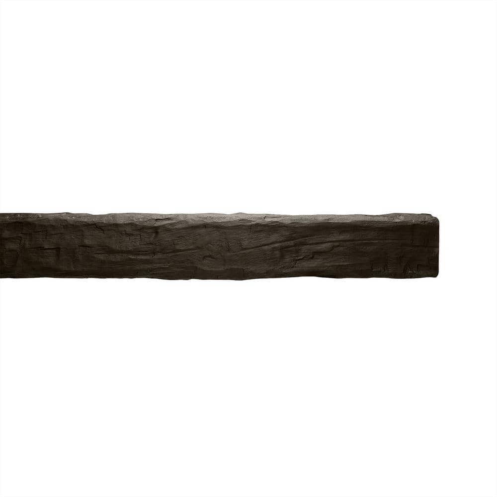 Dark Walnut Hand Hewn Faux Wood Beam 12.75 ft