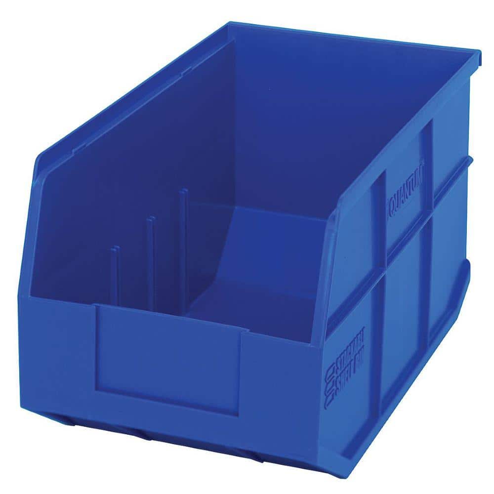 Stackable Shelf 14-Qt. Storage Tote in Blue (12-Pack) price history on PriceWatchPro