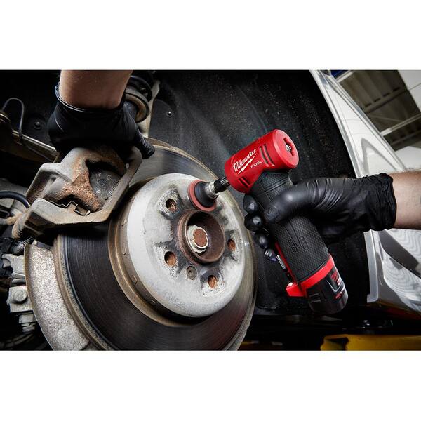 Milwaukee - M12 FUEL 12V Lithium-Ion Brushless Cordless 1/4 in. Right Angle Die Grinder w/CP High Output 2.5 Ah Battery Pack