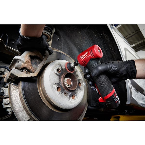 Milwaukee - M12 FUEL 12V Lithium-Ion Brushless Cordless 1/4 in. Right Angle Die Grinder with XC Battery Pack 4.0 Ah and Starter Kit