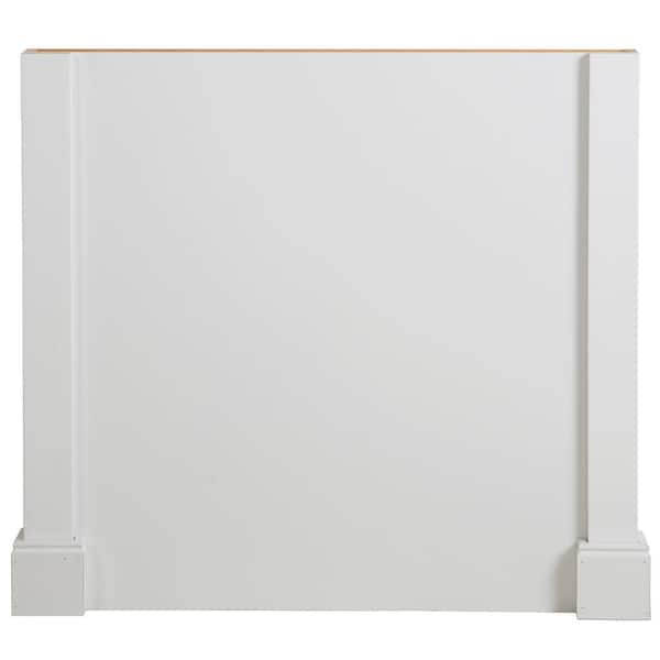 Hampton Bay White 39x35x3.66 in. Decorative Island End Panel
