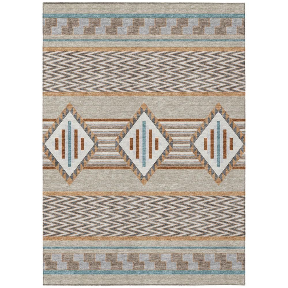 Chantille Machine Washable Indoor/Outdoor Abstract ACN2994 Beige 9 ft. x 12 ft. Area Rug price history on PriceWatchPro