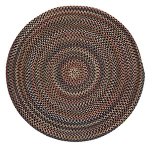 Cedar Cove Dark Brown 6 ft. x 6 ft. Cabin Round Area Rug