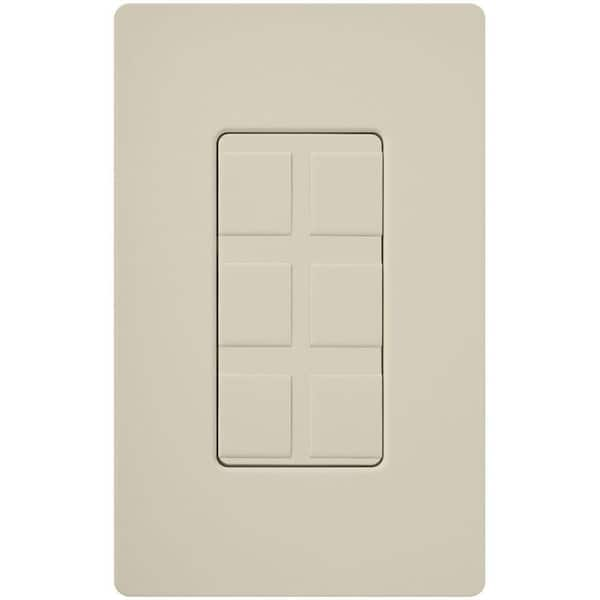 Lutron Claro 6-Port Frame, Ivory (CA-6PF-IV)