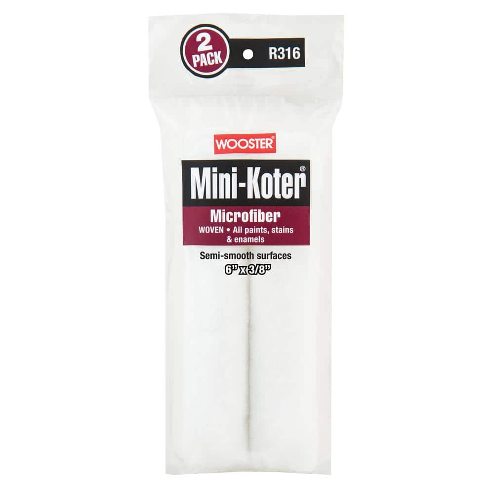 4 in. x 3/8 in. High-Density Foam Mini Paint Roller (5-Pack) HD MR 200-5 4  - The Home Depot