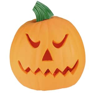 9.75 in. H x 8.5 in. W Halloween Animated Jackyll and Hyde Motion Activated Double-Sided Pumpkin