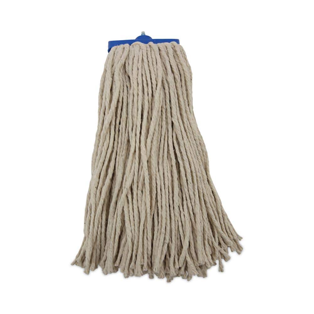 16oz White Cotton Cut-End Lie-Flat Wet Mop Head