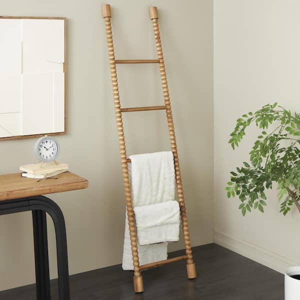 Brown Wood 5-Rung Ladder