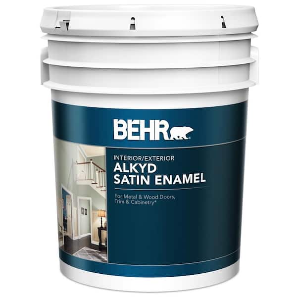 BEHR 5 gal. Deep Base Urethane Alkyd Satin Enamel Interior/Exterior