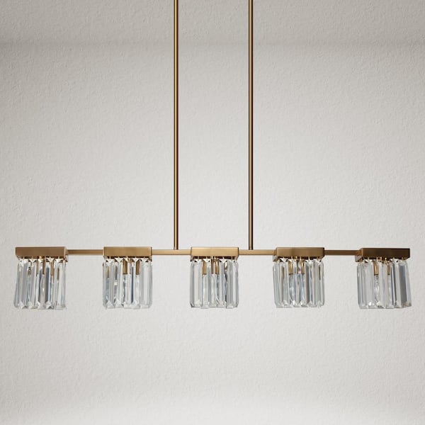 Square Brass Pendant Lamp for Classy Spaces