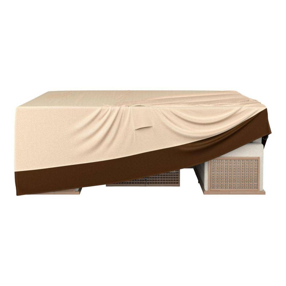 Waterproof Brown Patio Table and Chair Set Cover Heavy Duty 600D 124 in. L x 70.8 in. W x 29.1 in. H price history on PriceWatchPro