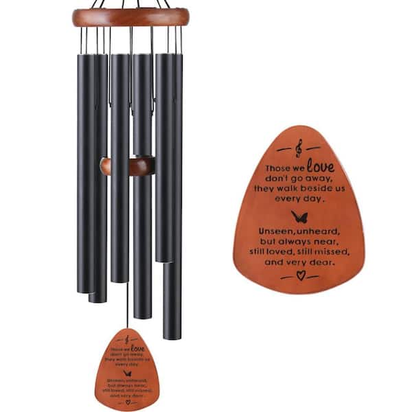 Outdoor Wind Chimes with Sympathy Gift Design for Funeral Remembrance and Bereavement (1-Pack)