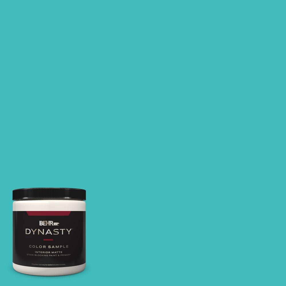 BEHR DYNASTY 8 oz. #P460-4 Lagoon Rock Matte Stain-Blocking Interior ...