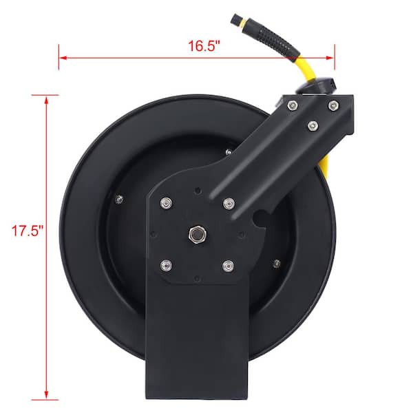 3/8 in. x 50 ft. Single Arm Auto Retracting Air Hose Reel