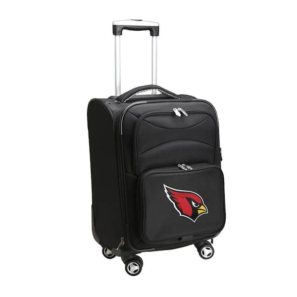 Denco NFL Arizona Cardinals 21 in. Black Carry-On Spinner Softside Suitcase