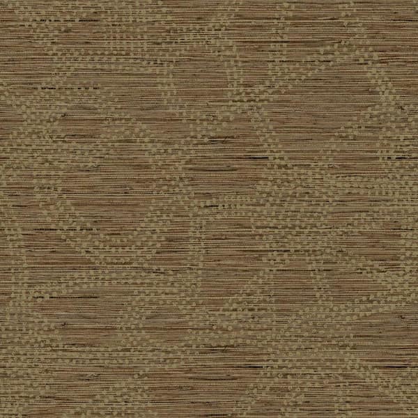 RoomMates Nikki Chu 30.75 sq. ft. Brown Amhara Peel and Stick Wallpaper