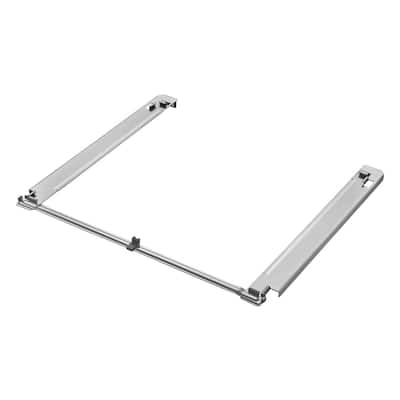 29 in. Chrome Washer and Dryer Laundry Front Load Stacking Kit