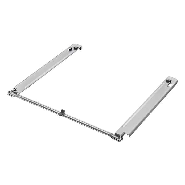 29 in. Chrome Washer and Dryer Laundry Front Load Stacking Kit