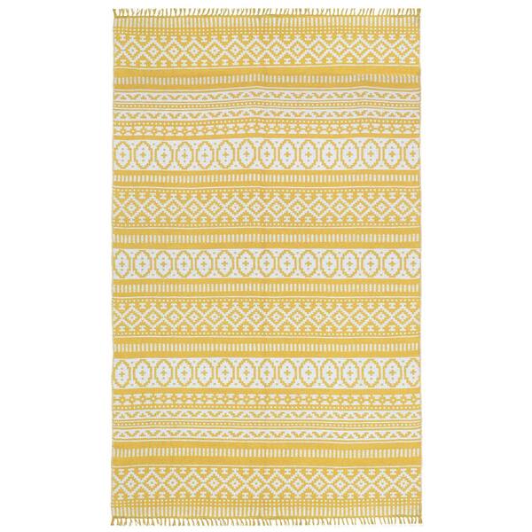 Complex Yellow Geo 10 ft. x 14 ft. Area Rug