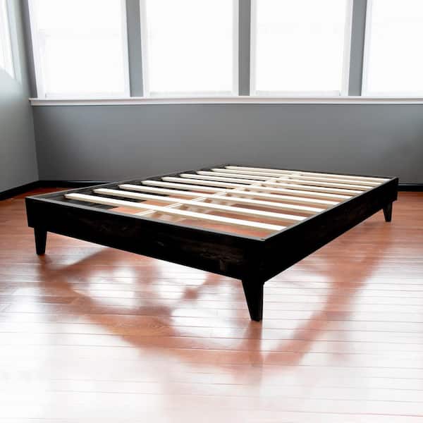 Eluxury Wooden Twin Black Platform Bed, Lull Wood Bed Frame Reviews