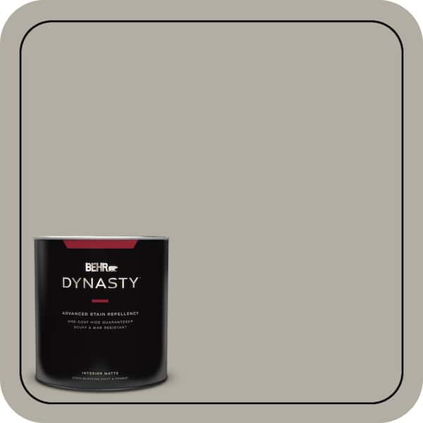 BEHR DYNASTY 1 qt. #790D-4 Granite Boulder One-Coat Hide Matte Interior Stain-Blocking Paint and Primer