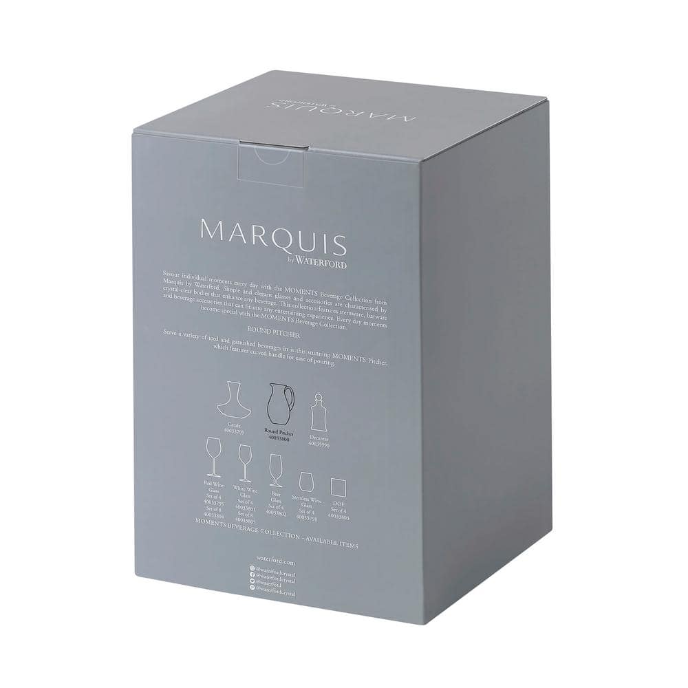 Marquis Clear Glass Round Pitcher 30oz
