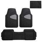 Gray Heavy Duty Liners Trimmable Touchdown Floor Mats - Universal Fit for Cars, SUVs, Vans and Trucks - Full Set