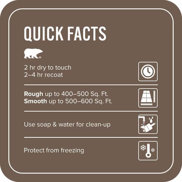 1 gal. #PFC-35 Rich Brown Solid Color Flat Interior/Exterior Concrete Stain