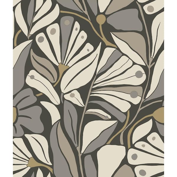 York Wallcoverings 396 in. x 20.5 in. Grey Cabana Club Wallpaper Roll