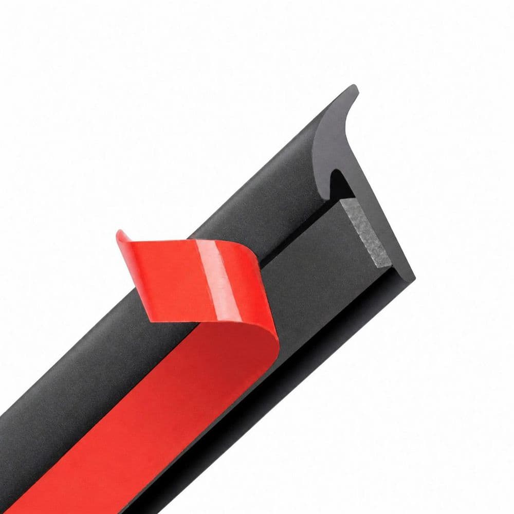 0.4 in. x 198 in. Black Auto Rubber Weatherstrip T-Type Self Adhesive Car Windshield Edge Sealing Strip price history on PriceWatchPro